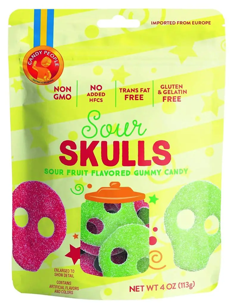 Gummy People candy skulls for a healthier Halloween Candy Alternative